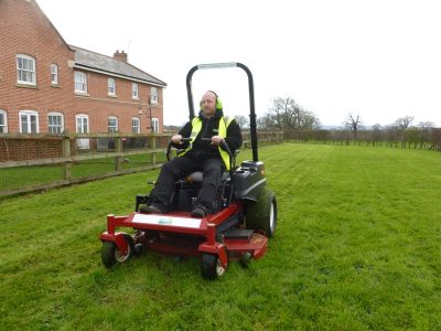 Commercial grass cutting in Brookmans Park, Hertfordshire